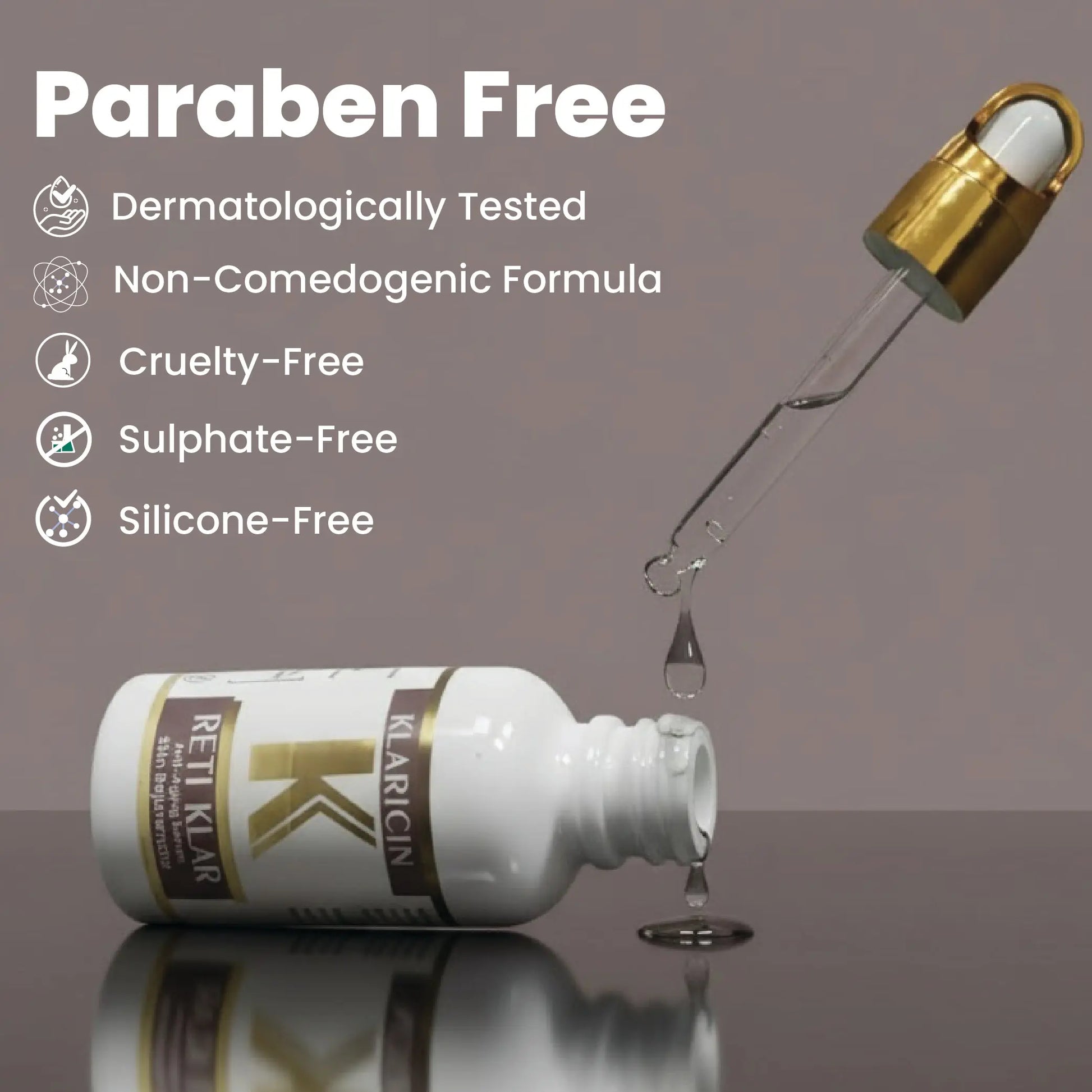 Reti Klar (Liposomal Retinol and Bakuchiol Anti-Wrinkle Serum) Klaricin