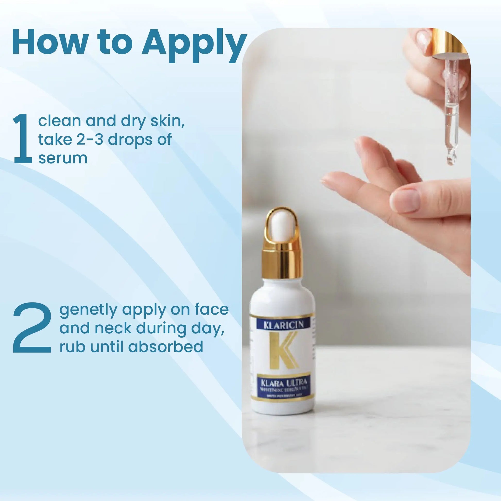 Klara Ultra Whitening Serum 7 in 1 (Multi Action Whitening and Brightening Serum) Klaricin