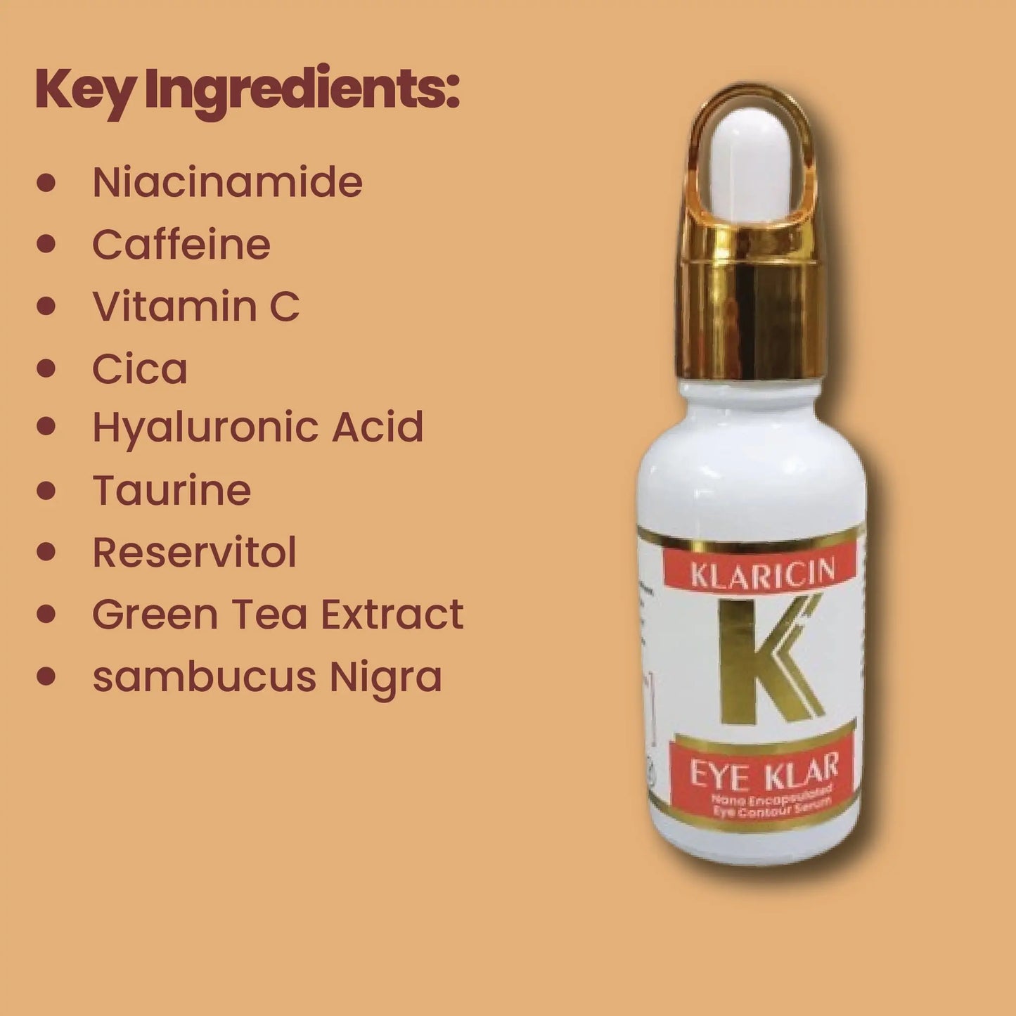 Eye Klar (Anti-Dark Circle Under Eye Serum) Klaricin