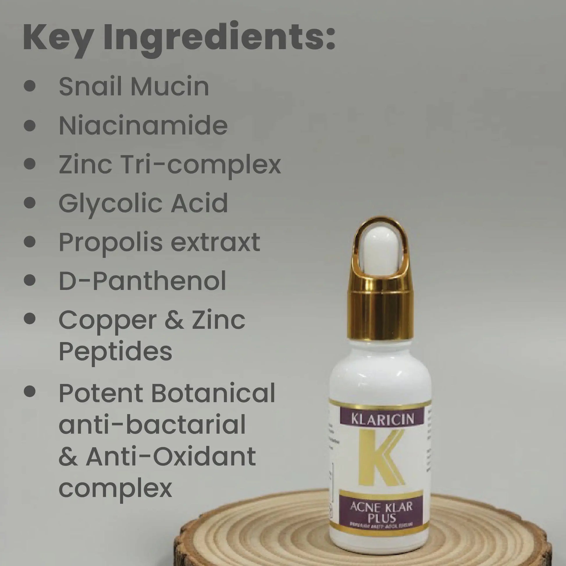 Acne Klar Plus (Repair and Hydrate Acne Recovery Serum) Klaricin