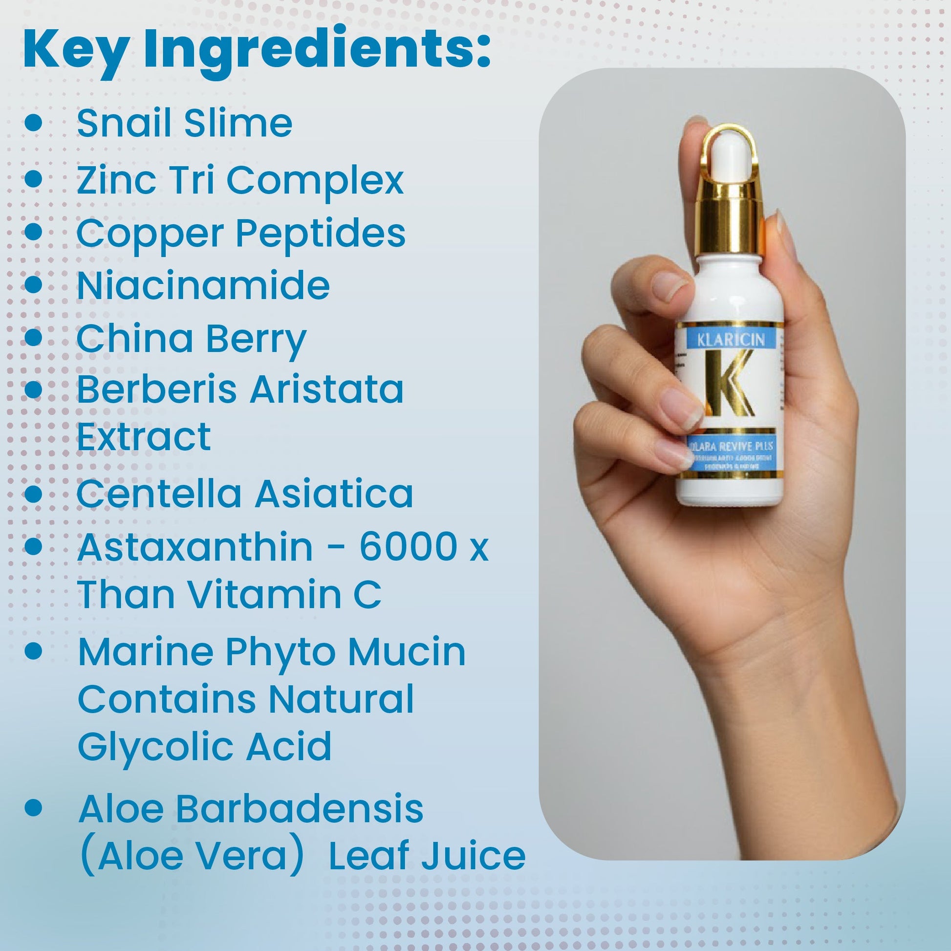 Klara Revive Plus (Hydrate & Repair Premium Anti-aging Serum) Klaricin